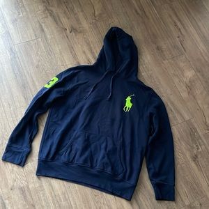MENS POLO NAVY HOODIE